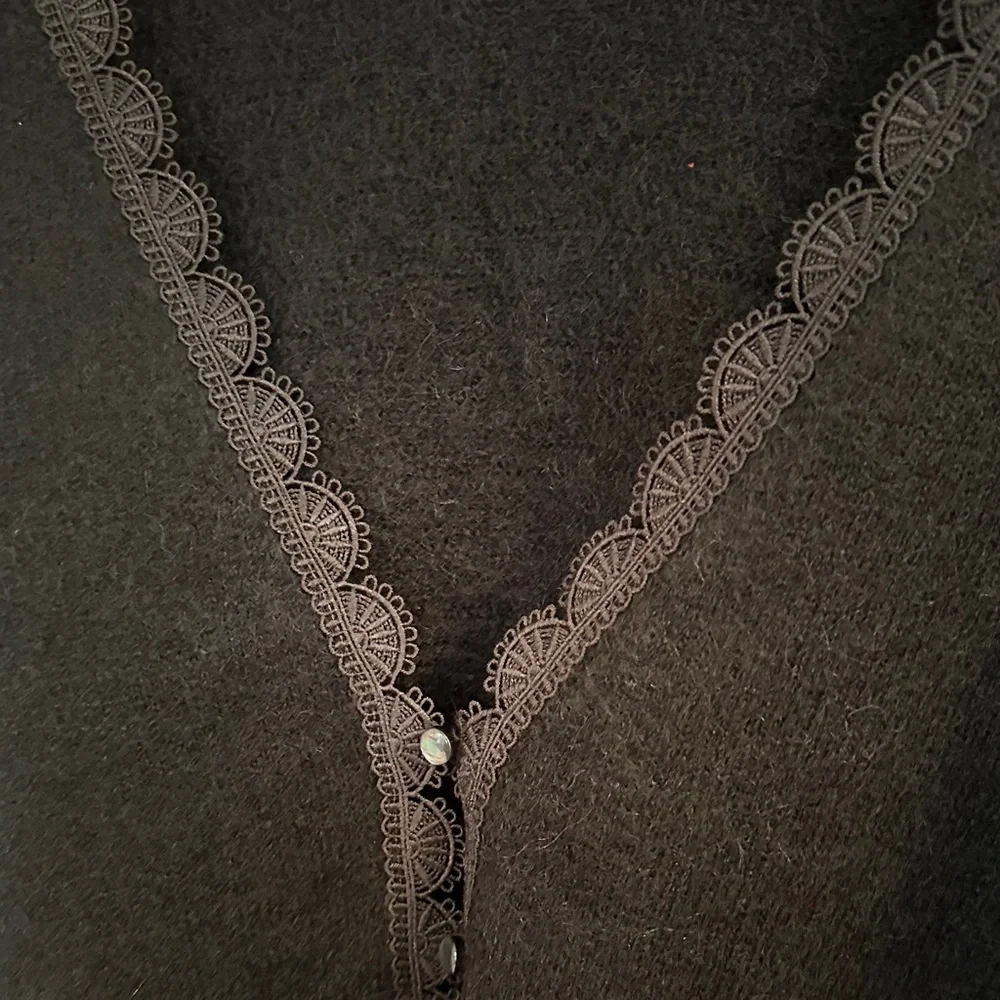 NEW Sezane Melina Cardigan in Black - size M - Picture 7 of 8